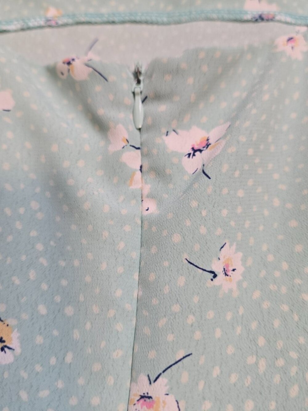 Altar’d State Light Mint Green Ruffle Floral Mini Dress M - Picture 11 of 14